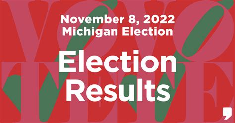 michigan vote results 2022